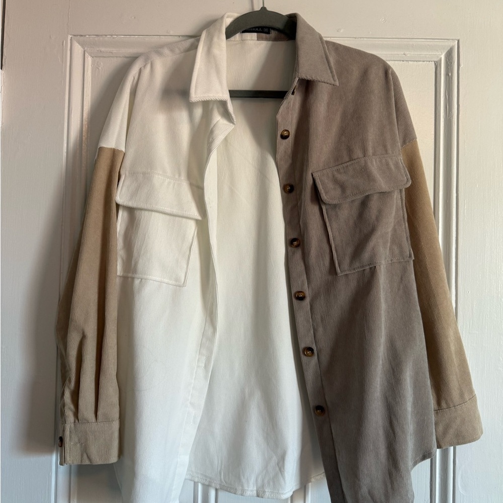 Women’s oversized Two-Tone Jacket
